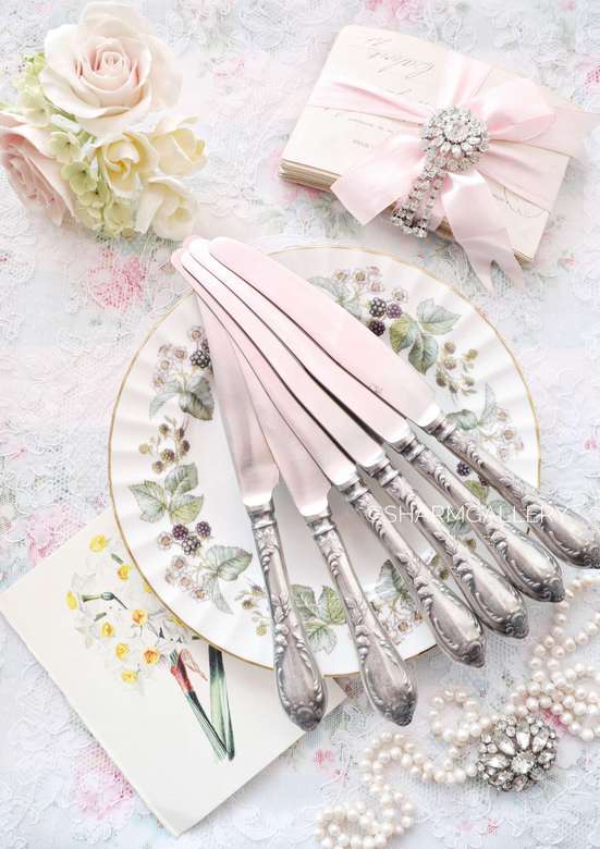 Столовые ножи мельхиор, ЗИШ. Набор №42. CCCP.