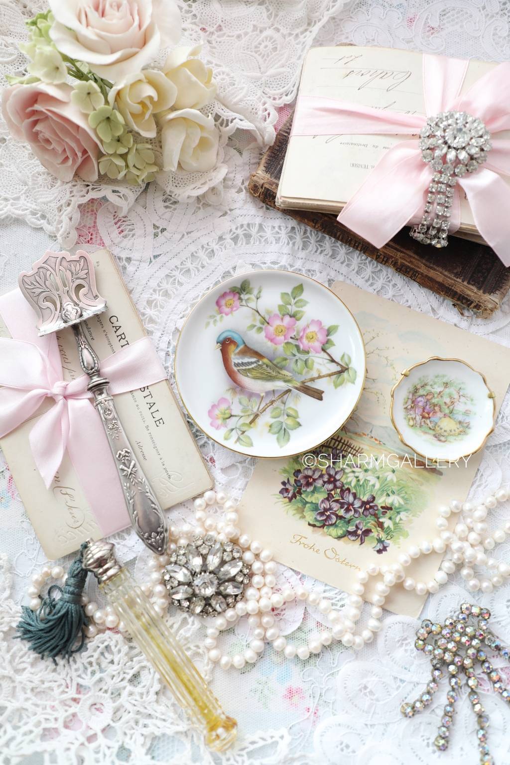 Настенная мини тарелочка "Птичка" фарфор Бавария, Германия.