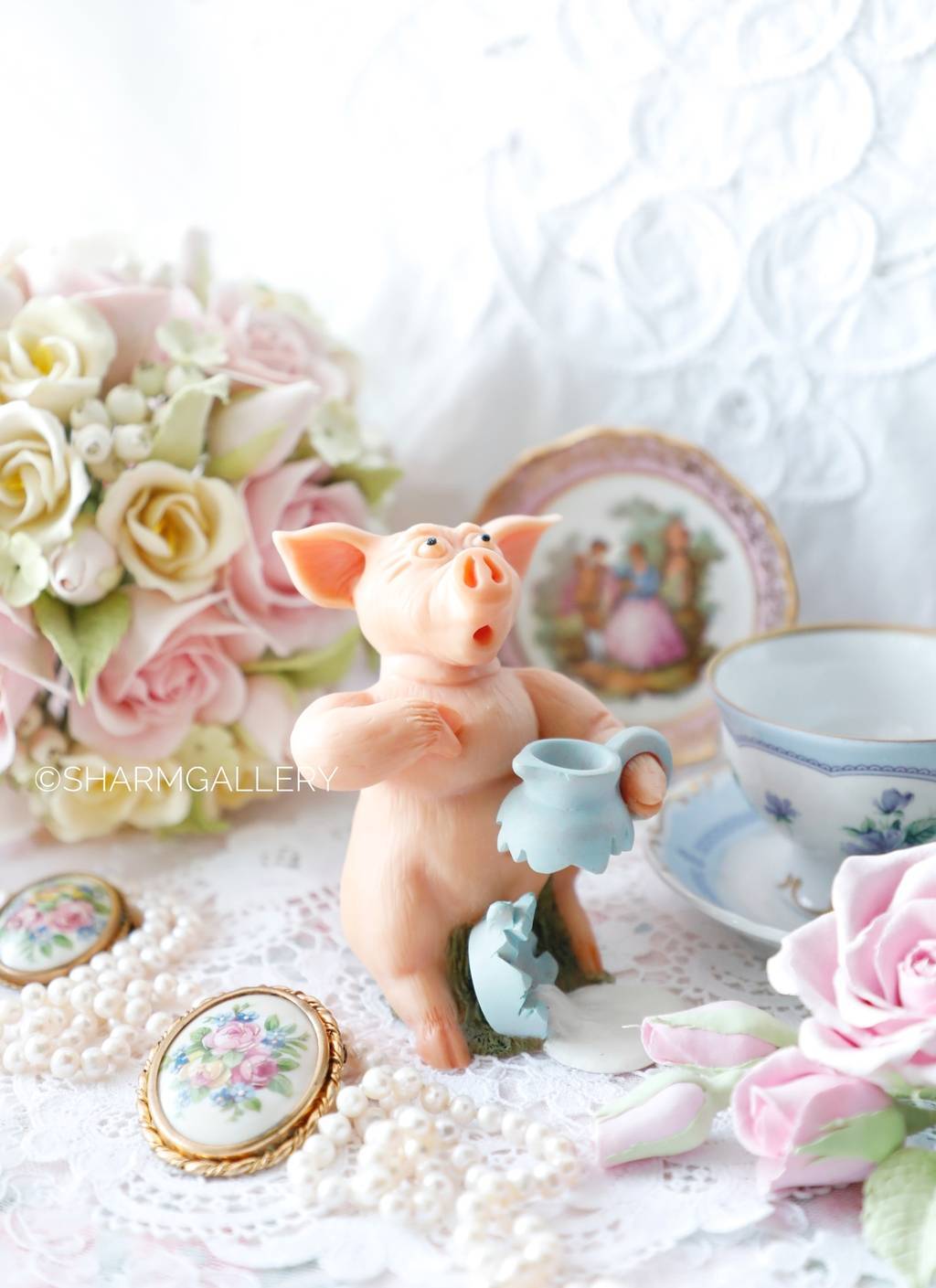 Винтажная статуэтка "Свинка" Leonardo, Англия.