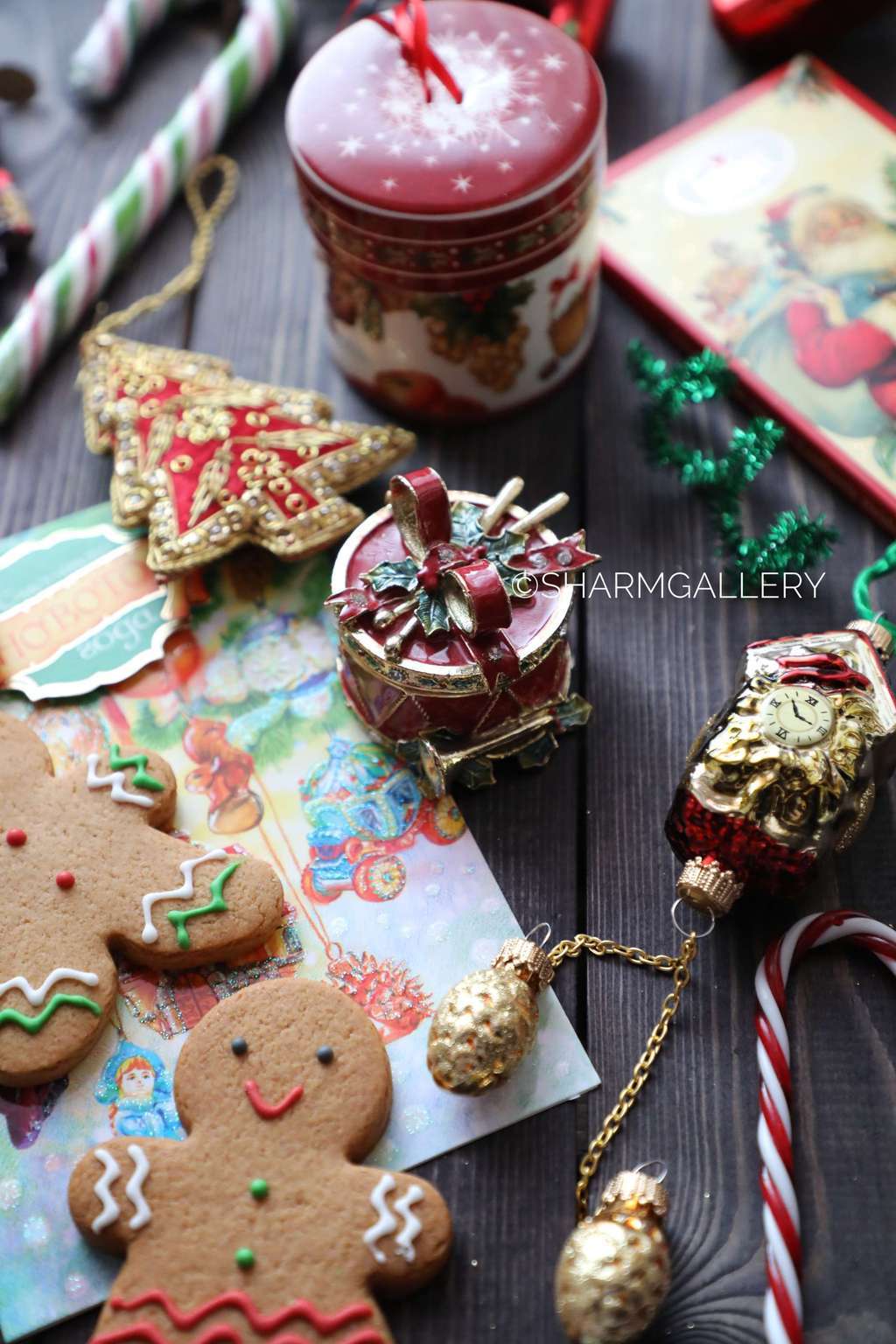 Новогодняя мини-шкатулка «Барабан» металл с эмалью, Германия.