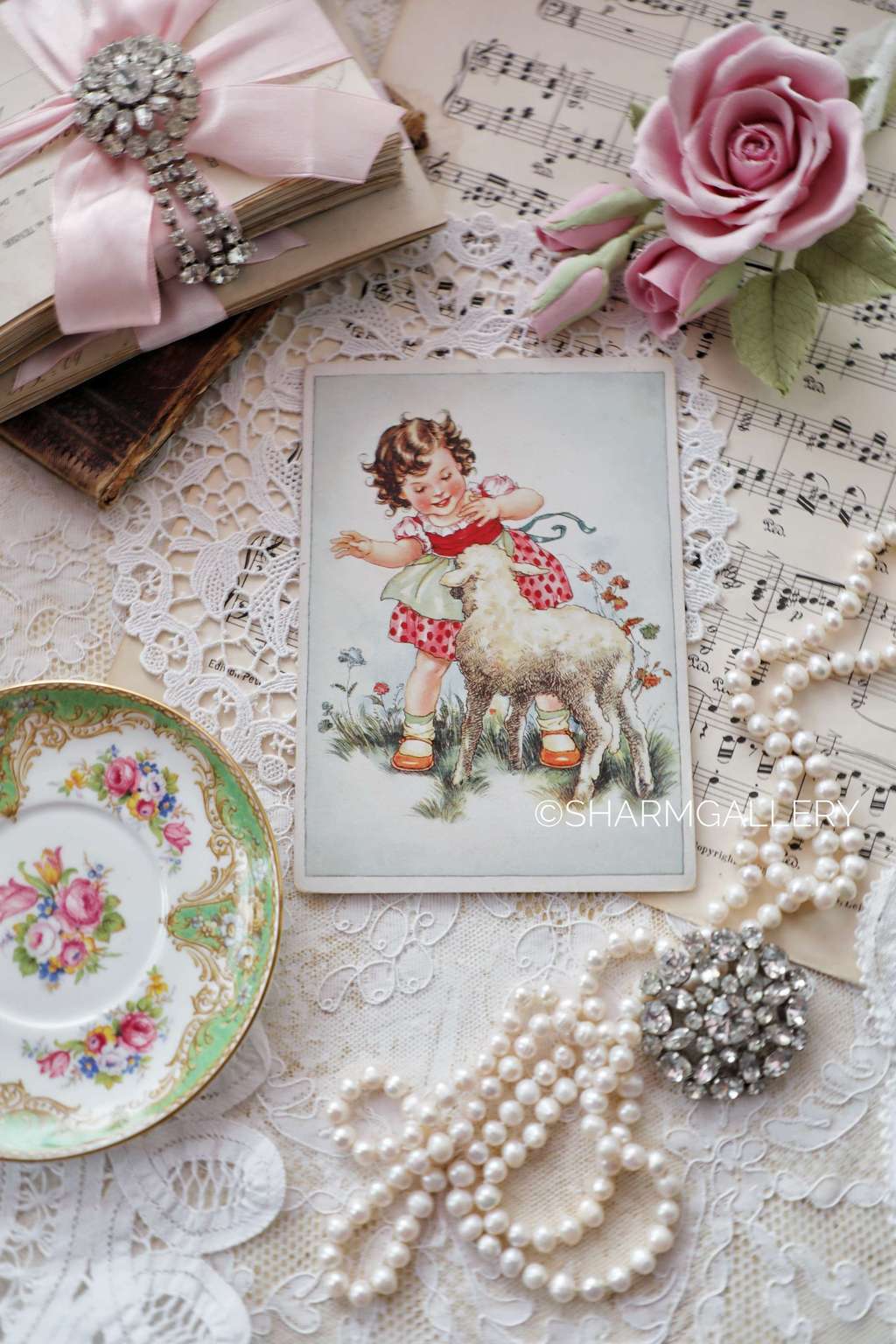 Винтажная открытка №74. Германия, серия "Дети", чистая.