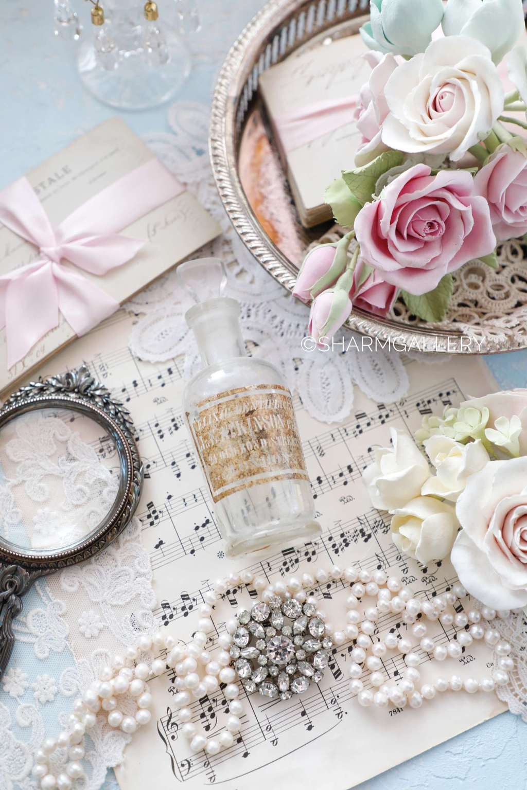 Антикварная Бутылочка/Флакон/Пузырек стекло. Англия.