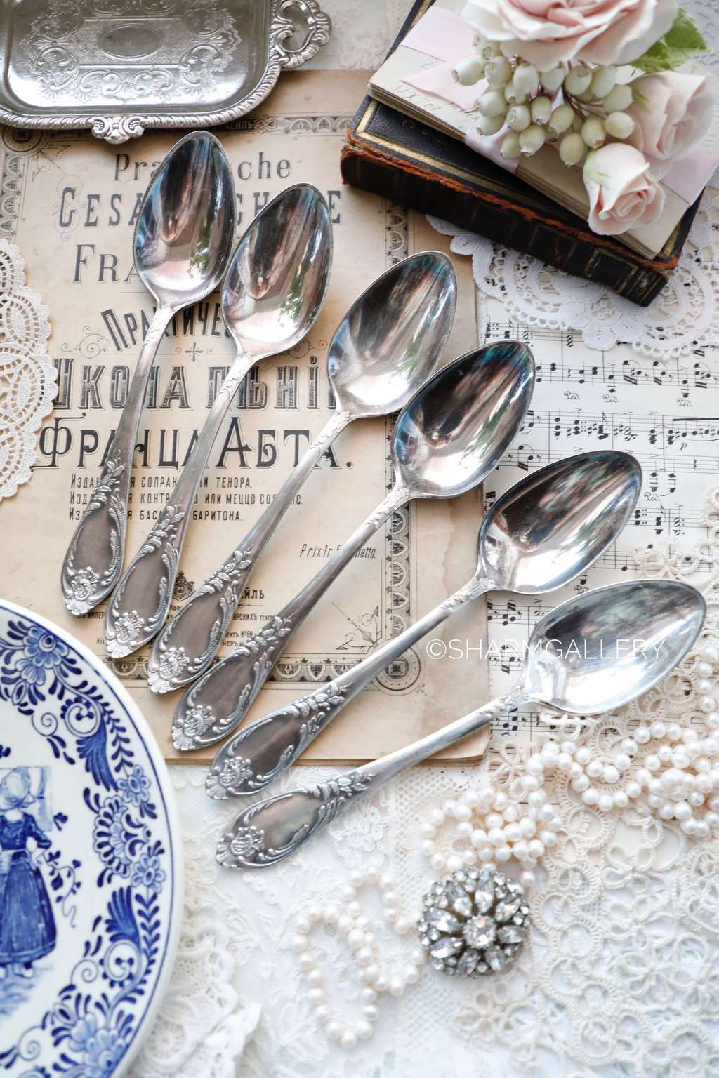 Мельхиоровые столовые ложки. Набор №86. CCCP, ЗИШ.