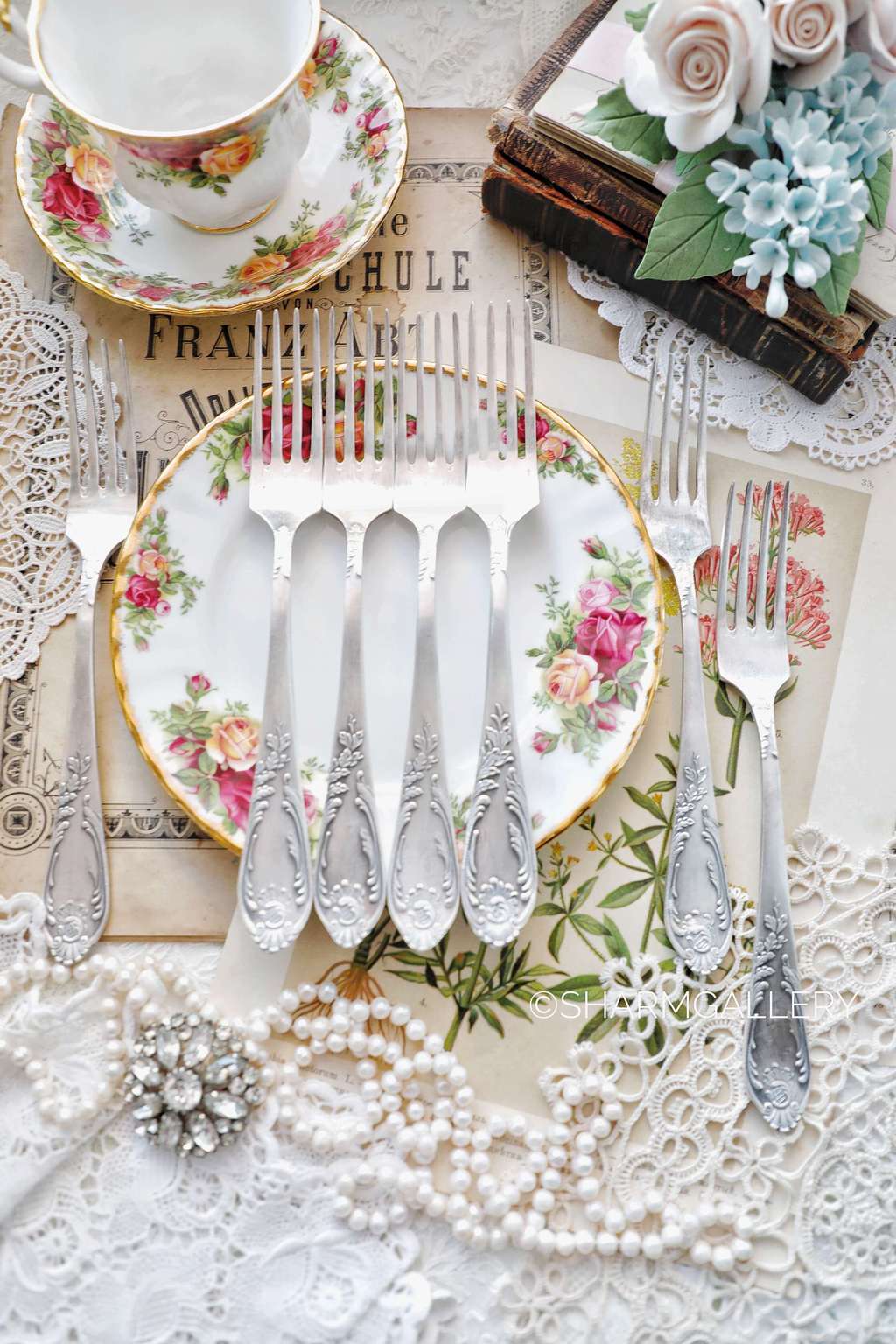 Вилки столовые №116. Винтаж, мельхиор ЗИШ.