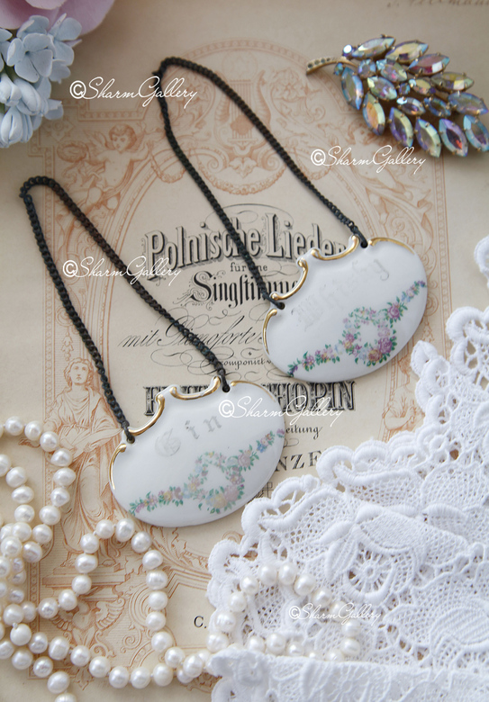 Старинные накладки на бутылку "Виски", "Джин", Германия.