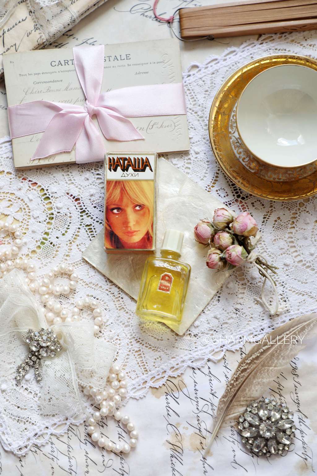 Винтажные духи в коробке "Наташа" ф-ка Новая Заря СССР.