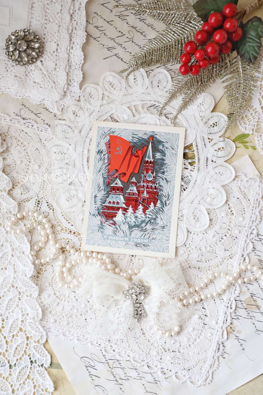 Винтажная открытка №81. "С Новым Годом!". СССР. Худ-к Б.Пармеев 1973г. Чистая.