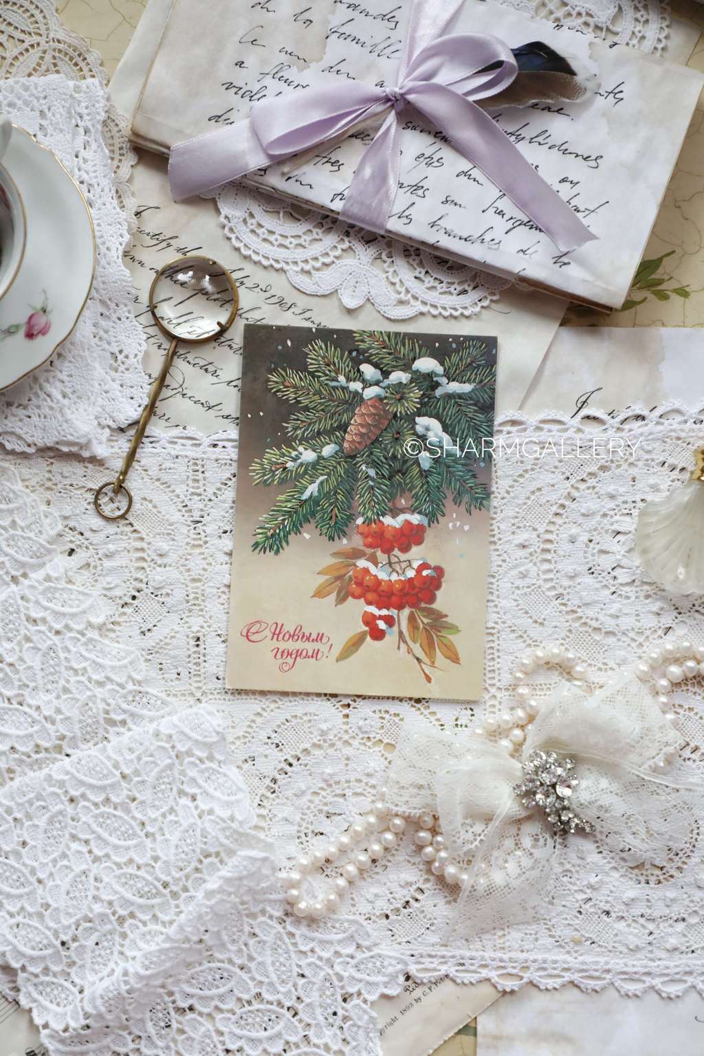 Винтажная открытка №83. "С Новым Годом!". СССР. Худ-к Е.Куртенко 1985г. Чистая.