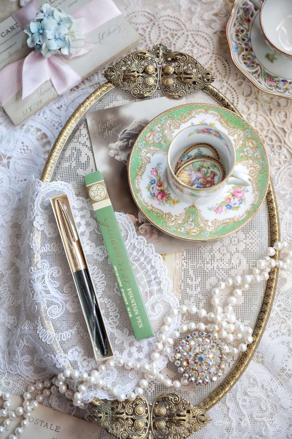 Перьевая ручка времён СССР Golden Star 555 Китай, в коробочке!