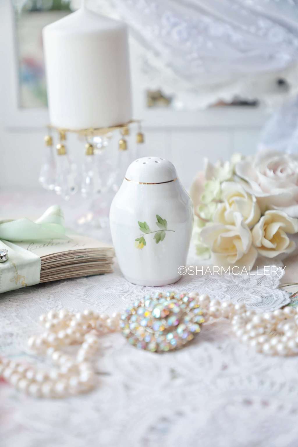 Старинная солонка  фарфор СССР.