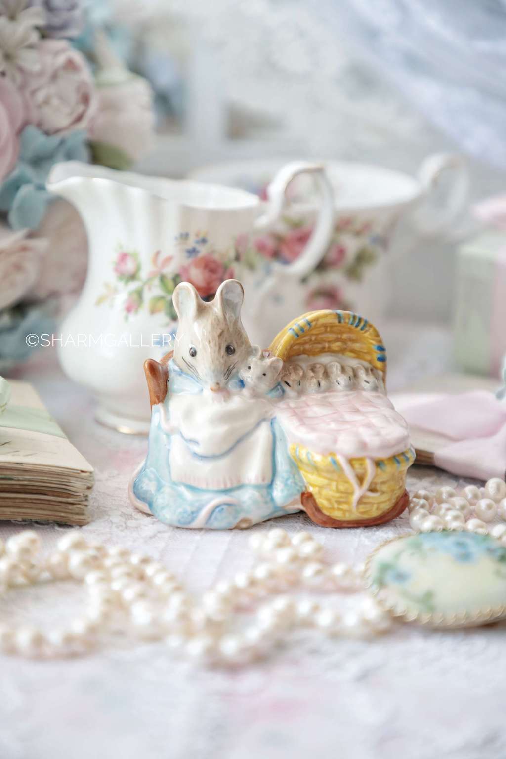 Статуэтка Мышка Hunca Munca, Beatrix Potter, Royal Albert, Англия 1989г.