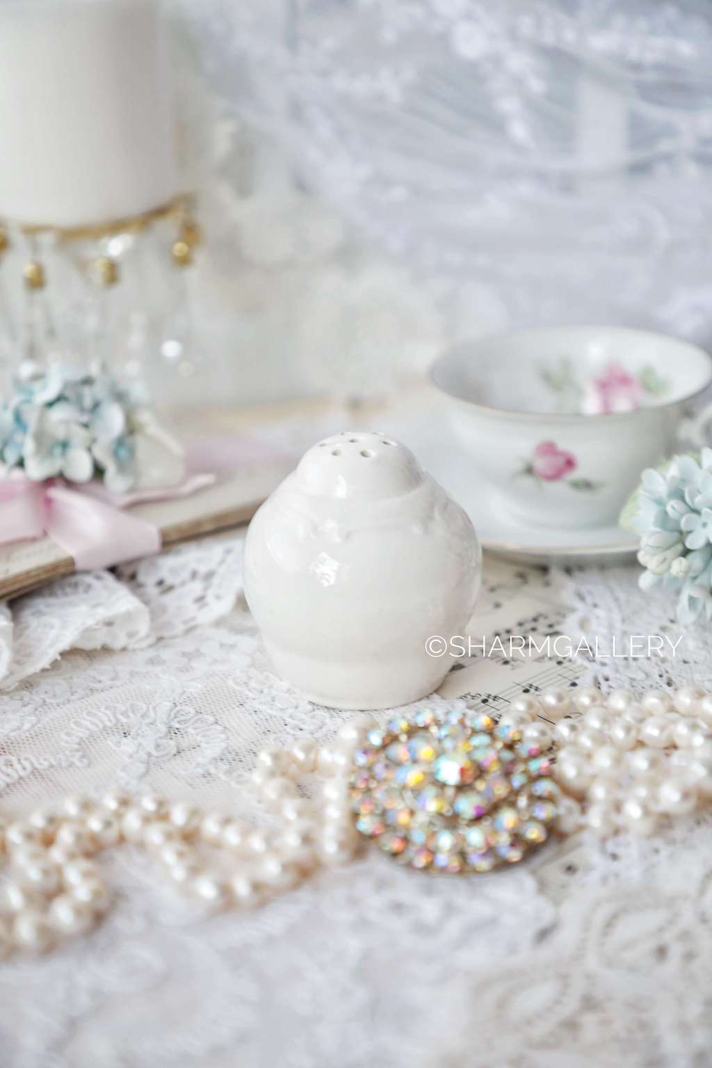 Старинная солонка  фарфор СССР. №7.