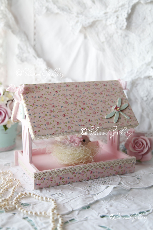 Кормушка для птиц "Pink Flower".
