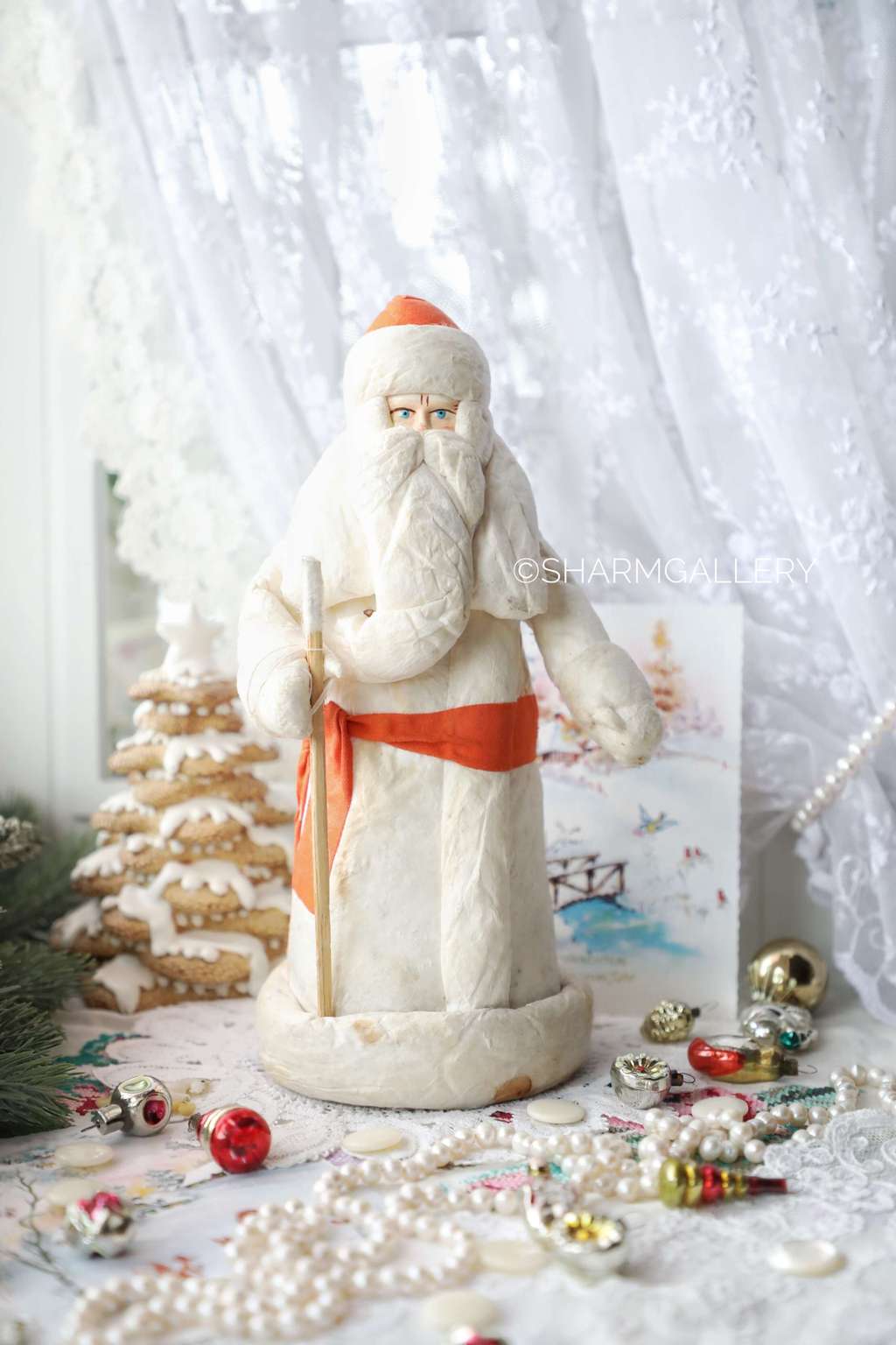 Дед Мороз из ваты №33. СССР.