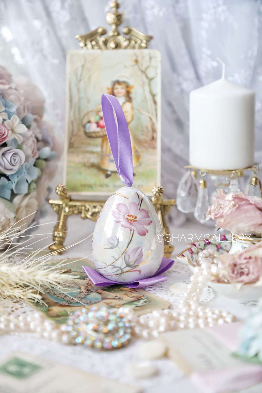 Яйцо Пасхальное подвесное роспись, фарфор, Гарднер в Вербилках, Вербилки.