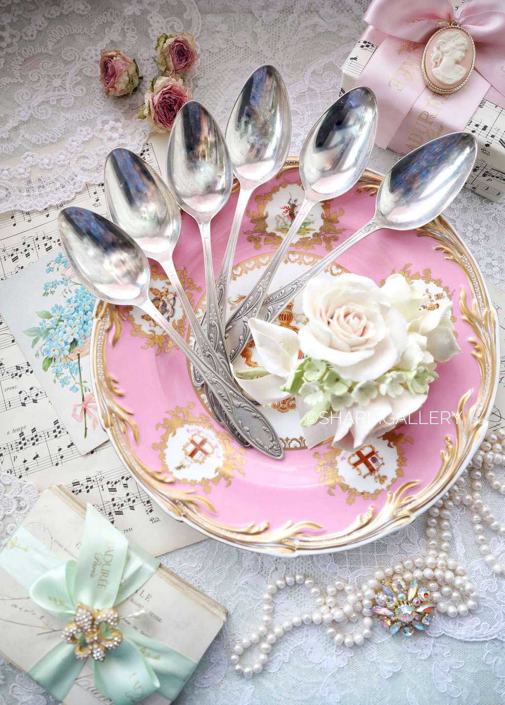 Столовые ложки 20,5см., в коробке. Мельхиор, Кольчугино, СССР. №133