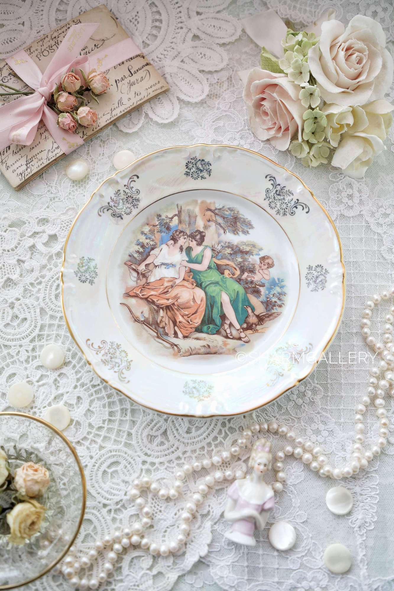 Тарелка "Мадонны" 19см. фарфор Kahla/Кала ГДР.