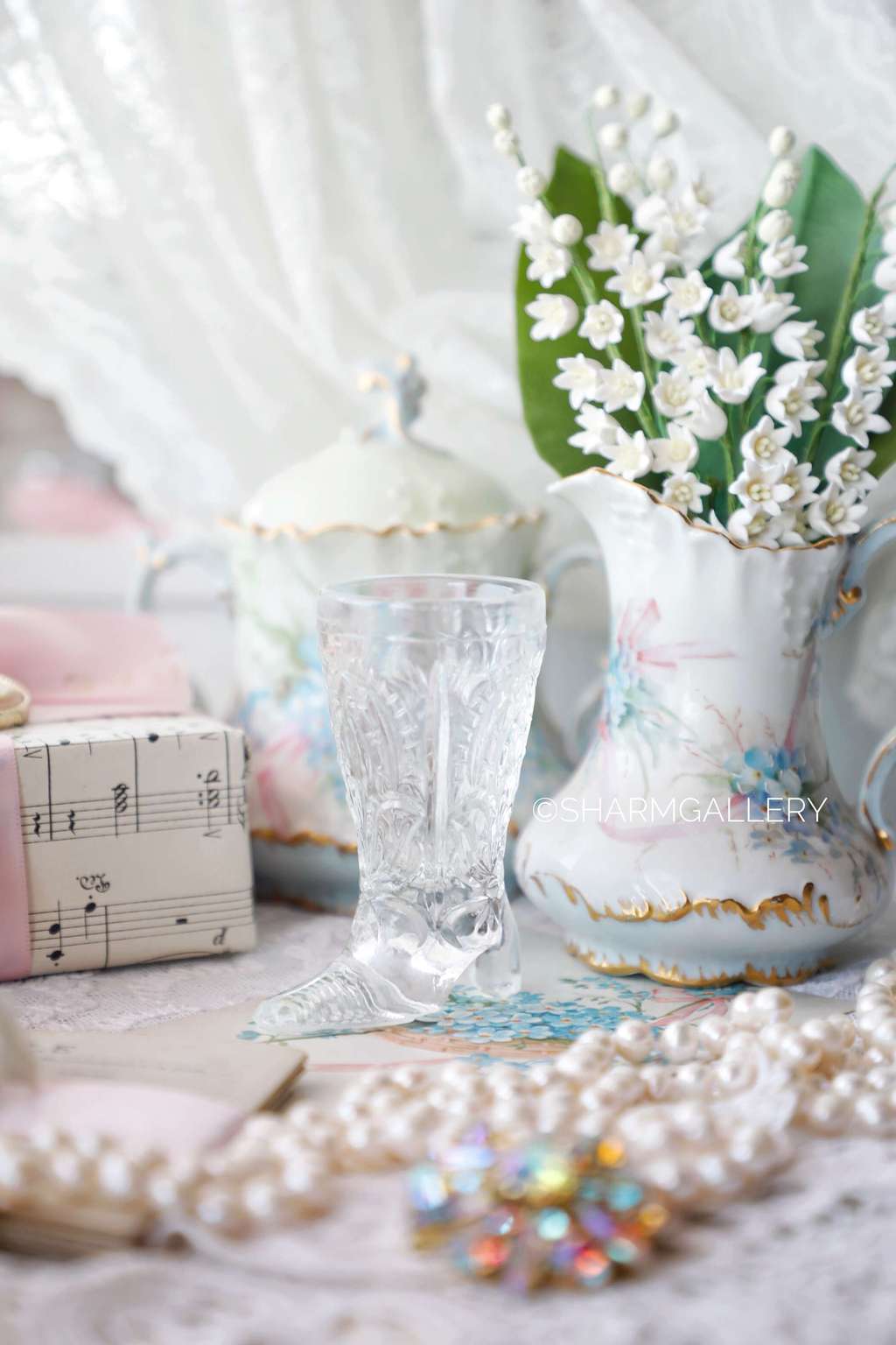 Хрустальный сапожок, рюмка/стопка. Гусь Хрустальный СССР.