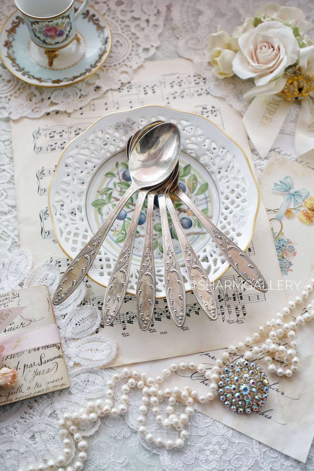 Столовые ложки 19,5см., в коробке. Мельхиор, Кольчугино, СССР. №134