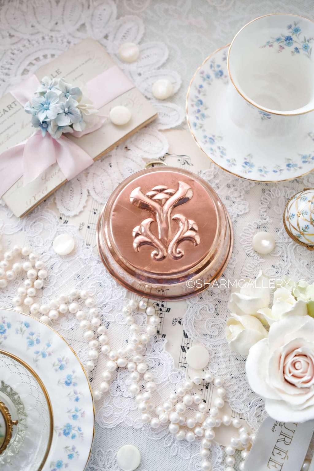 Медная форма для выпечки, пудингов, 10,5см., Франция.