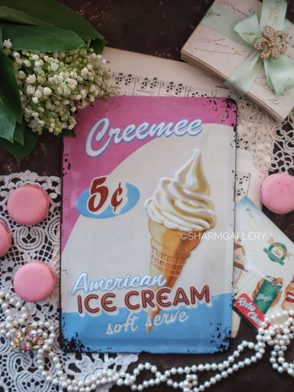 Табличка - вывеска Creemee "Nostalgic-Art" металл, Германия.