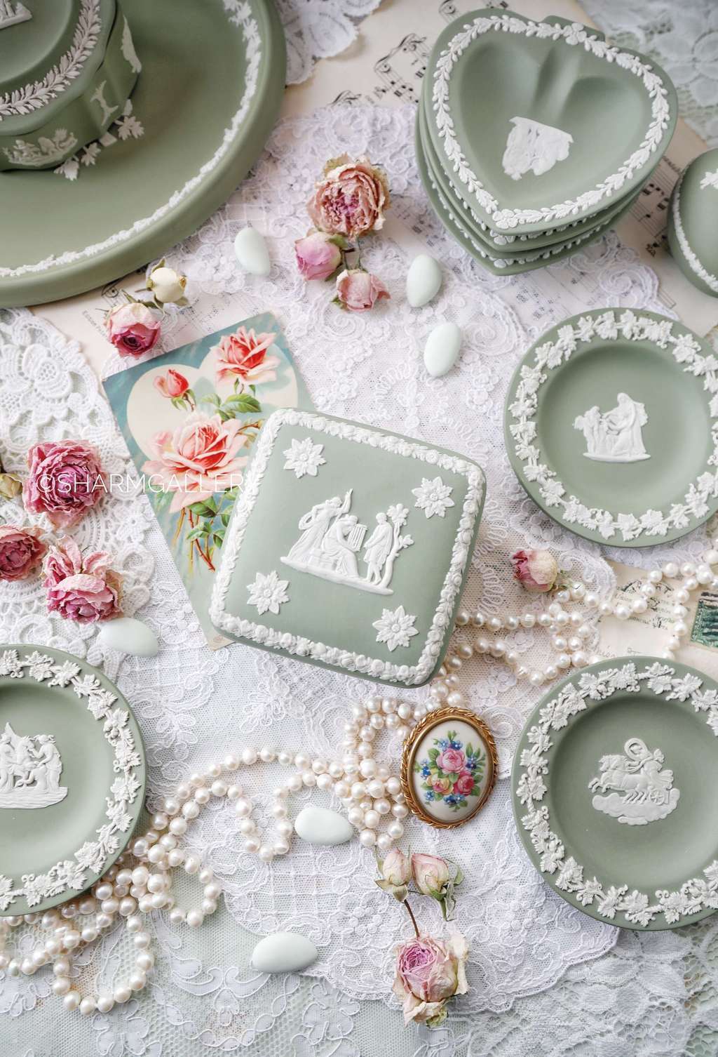 Шкатулка квадратная, яшмовый фарфор Веджвуд/Wedgwood Англия 1970гг. Уценка!