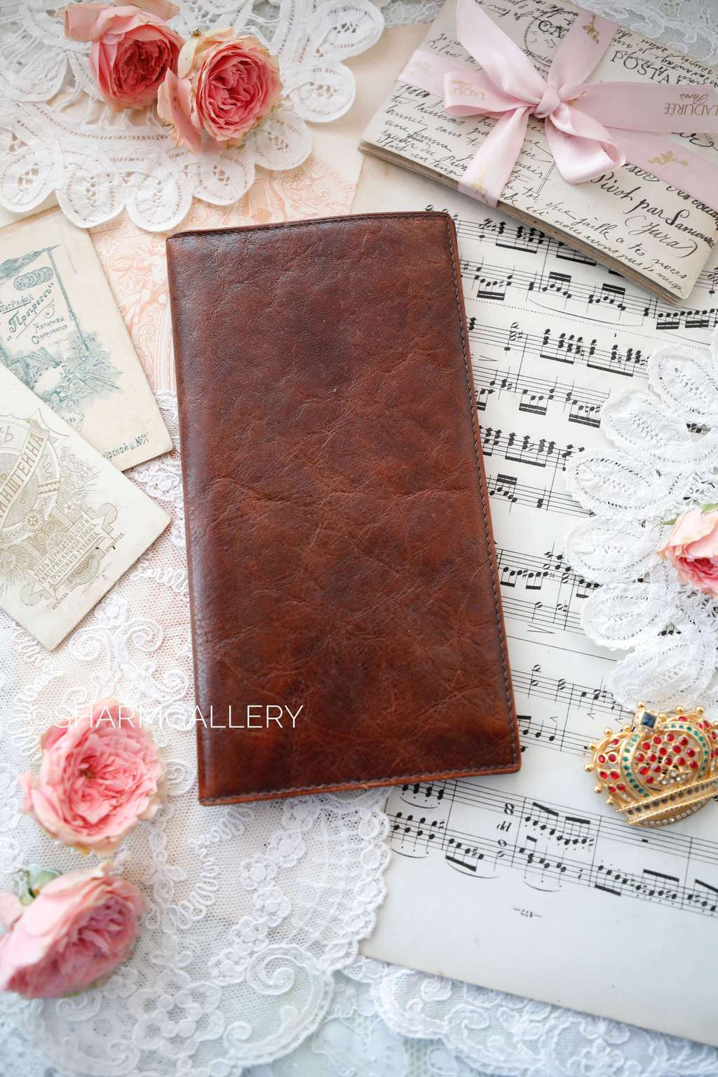 Мужское кожанное портмоне - лопатник 1990-е, телячья кожа Tergan, Турция.