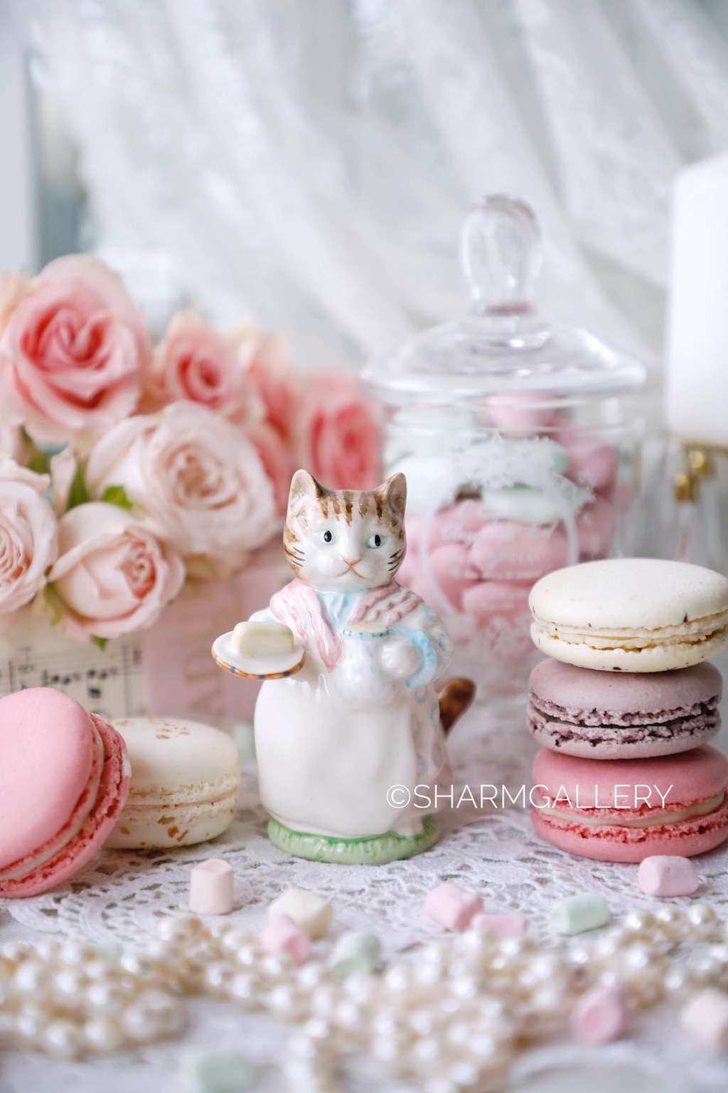 Статуэтка Кошка Mrs Ribby, Beatrix Potter, Royal Albert, Англия 1989г.