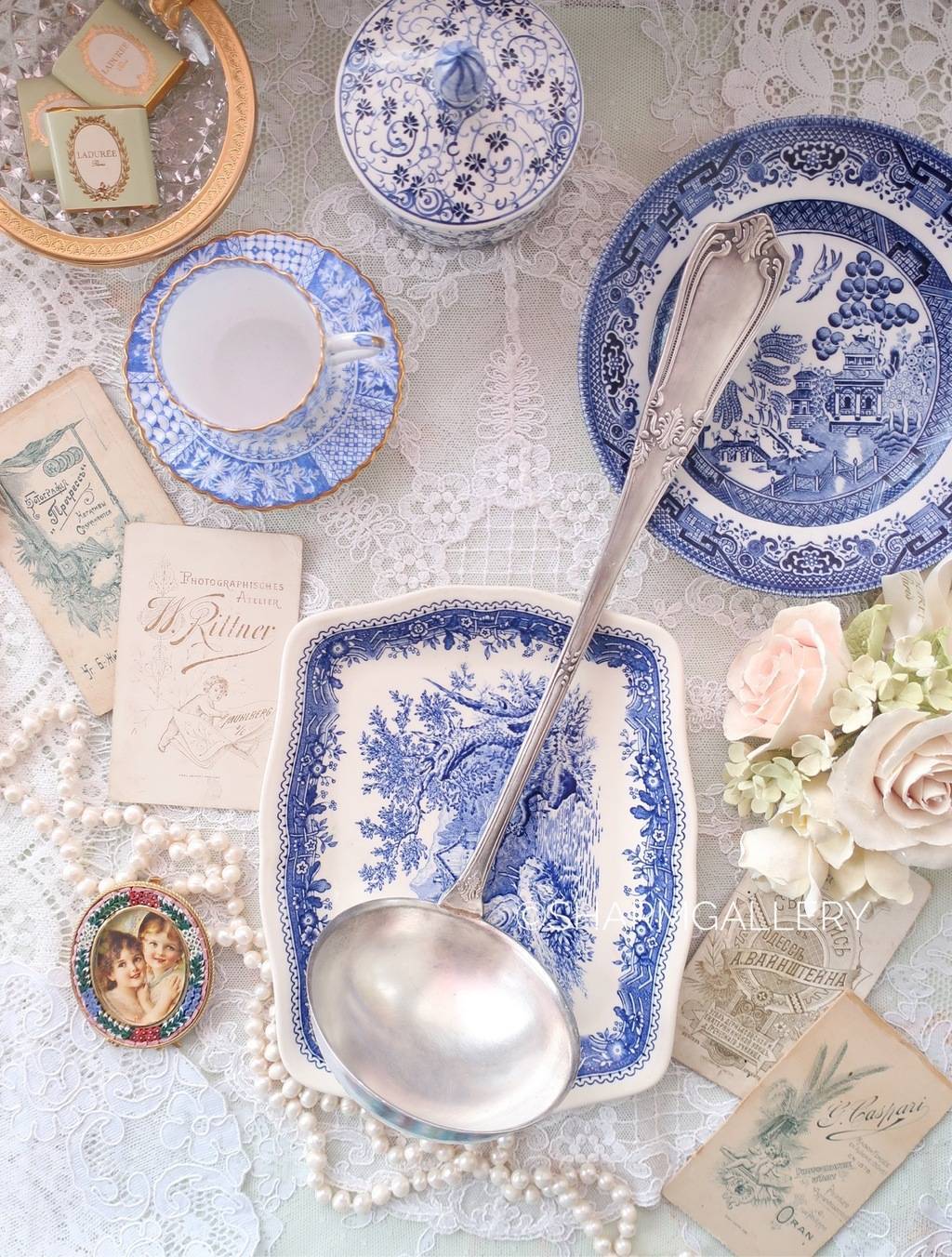 Половник 30см, мельхиор Киев, СССР. №3.