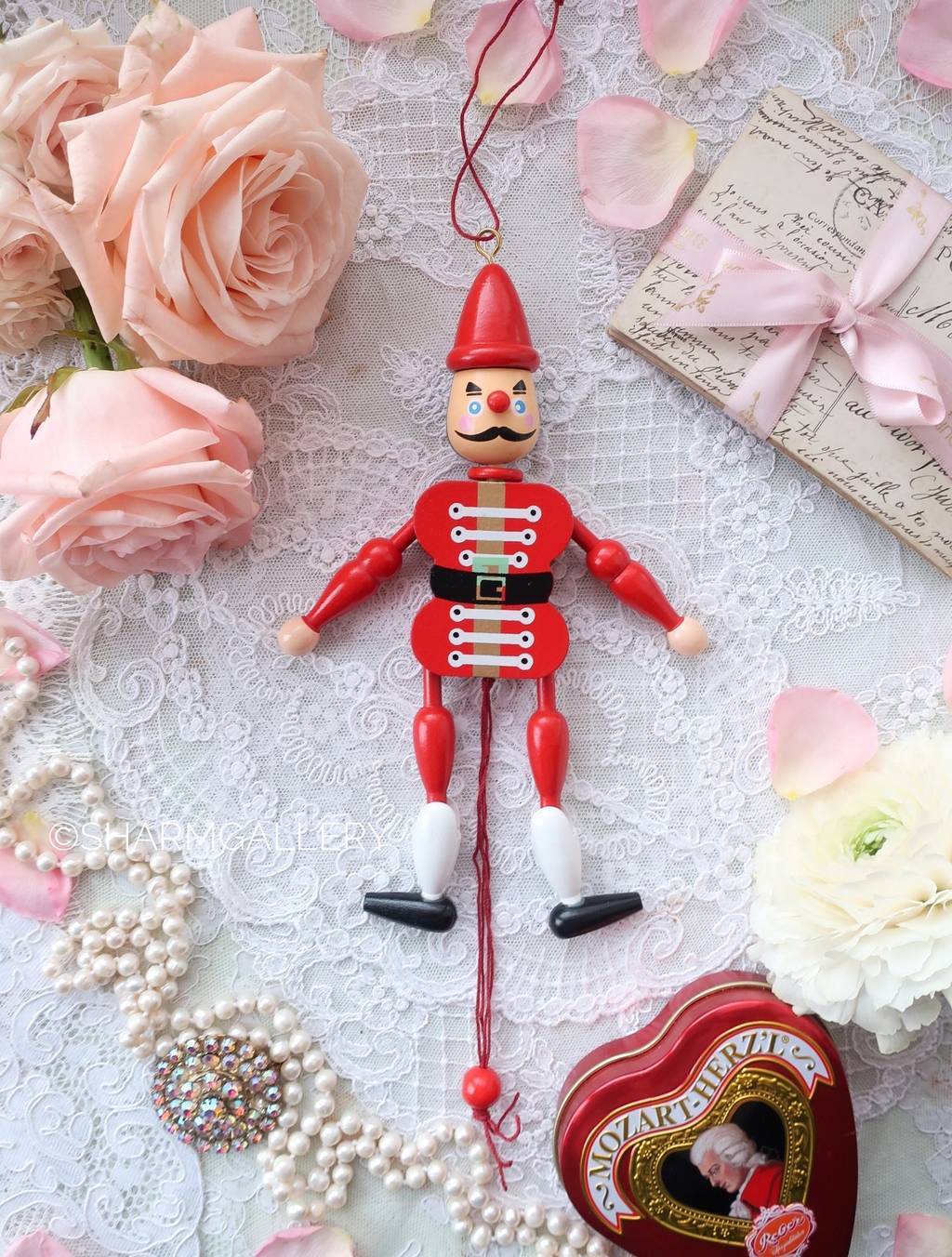 Солдатик деревянный, елочная игрушка ГДР.