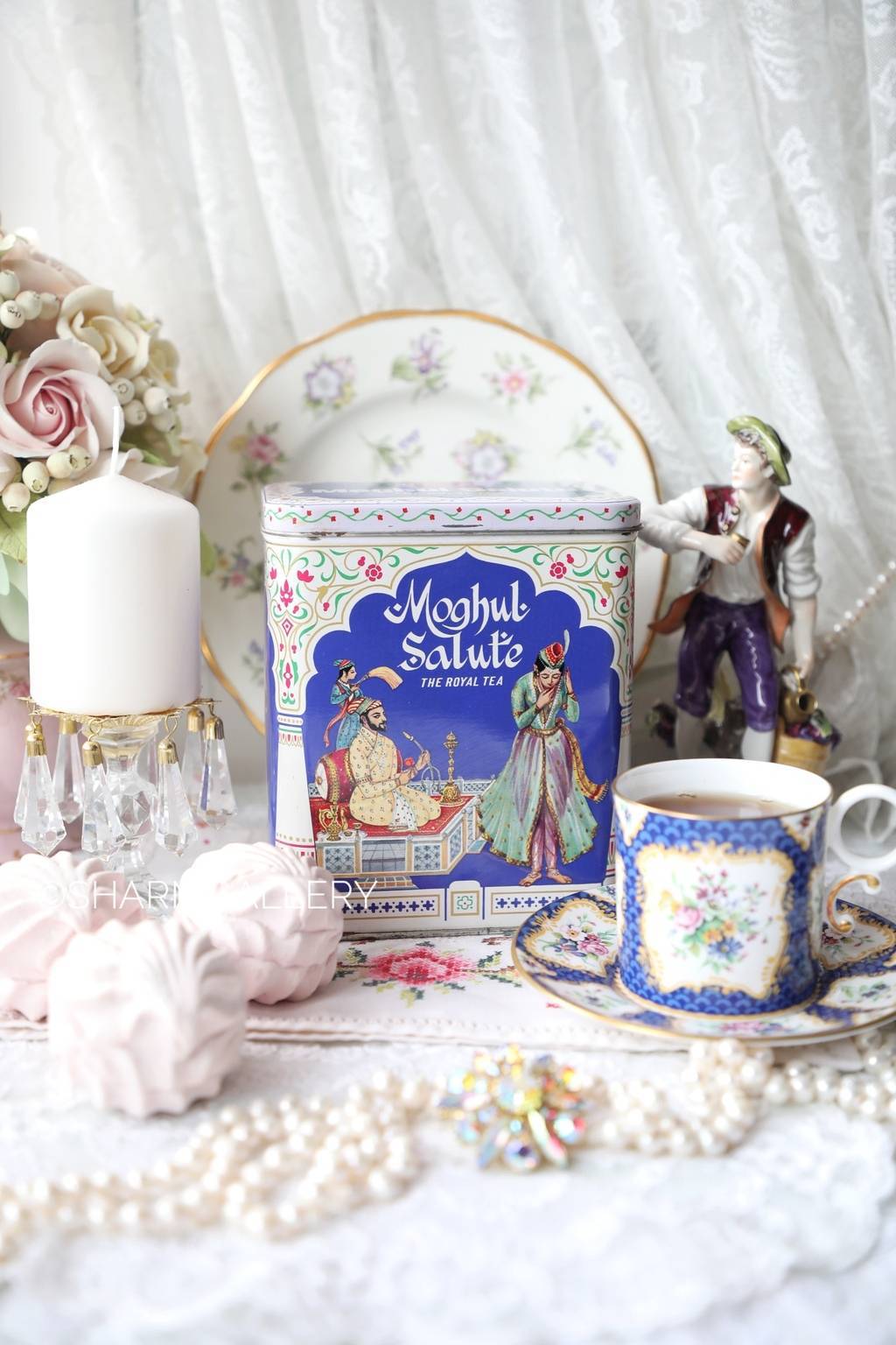 Банка чайная 500гр жестяная "Чай Индийский" СССР, Moghul Salute Индия.