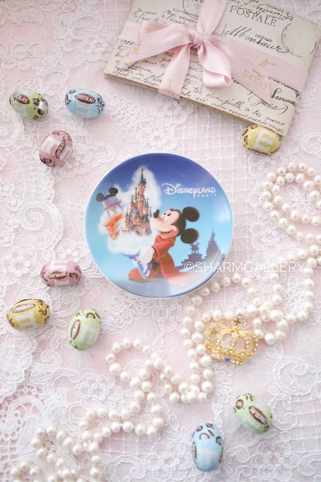 Тарелочка декоративная Disneyland, фарфор, из Французского Диснейленда!