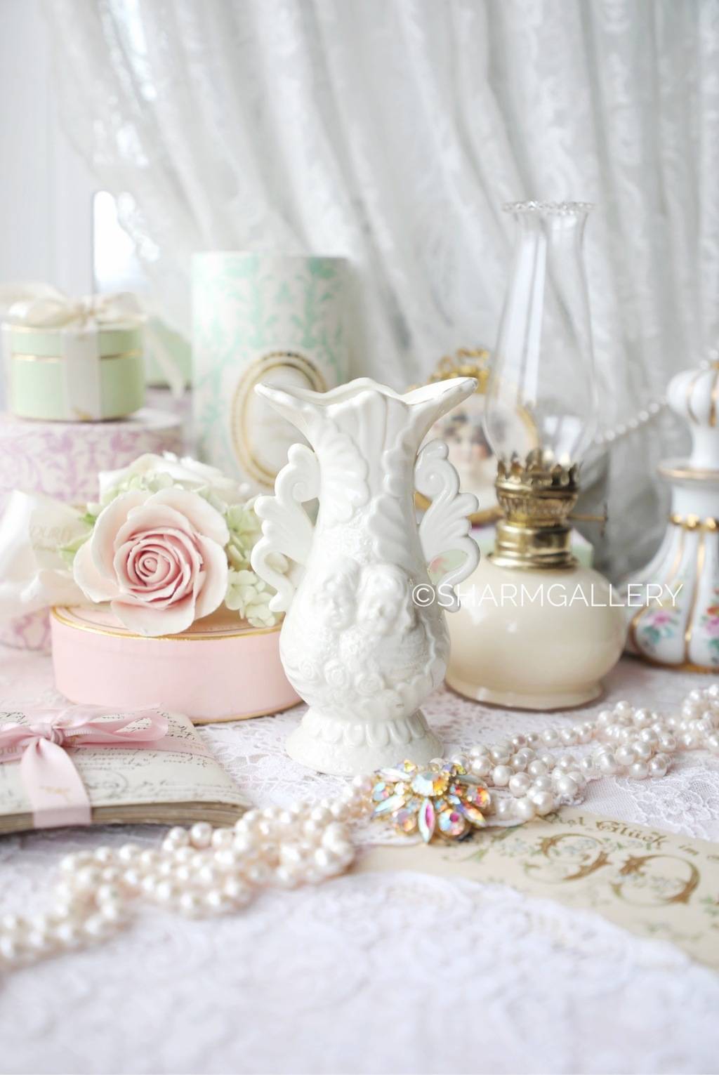 Вазочка «Ангелочки» керамика, Америка.