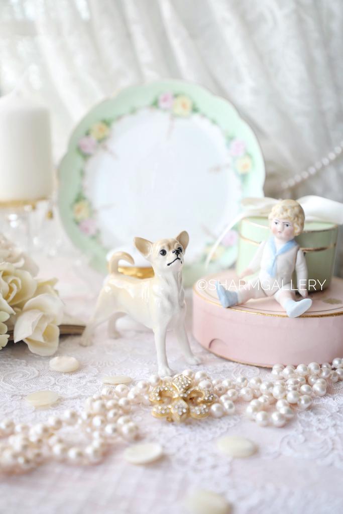 Статуэтка Чихуахуа, фарфор Россия.