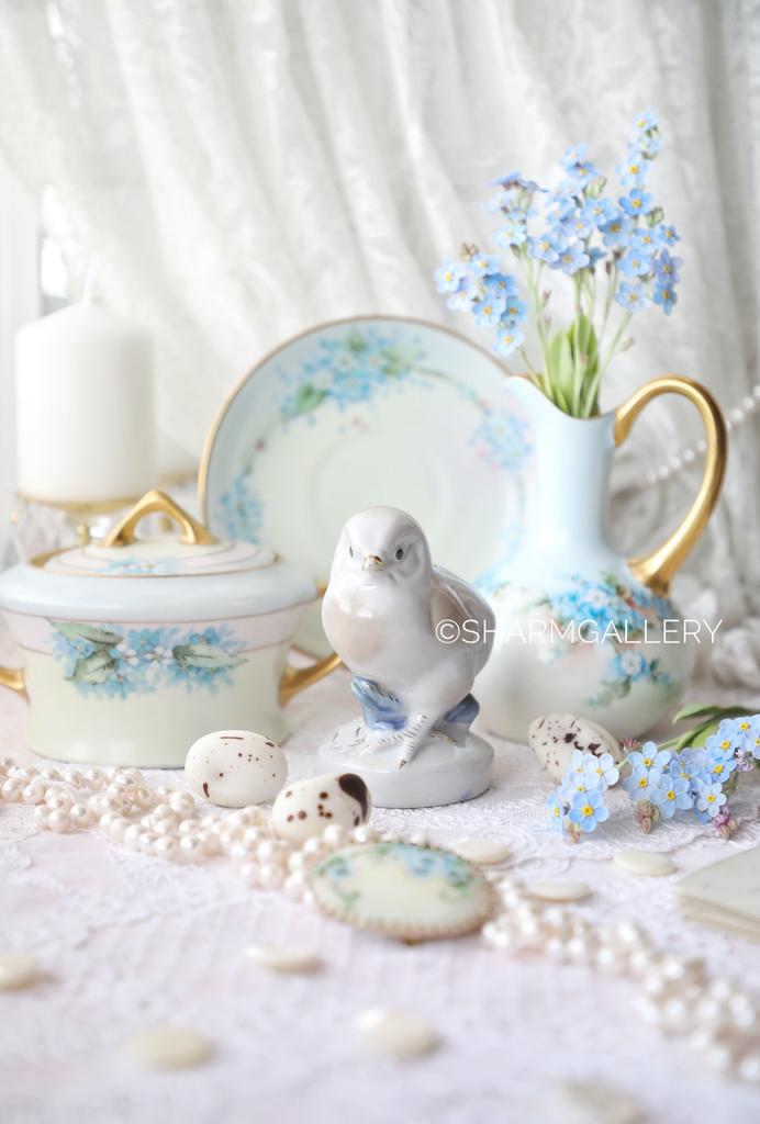 Статуэтка «Цыпленок», фарфор старая Гжель, СССР.