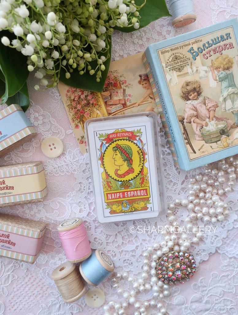 Игральные карты «Naipe Espanol» карточная колода, 50шт, Испания.