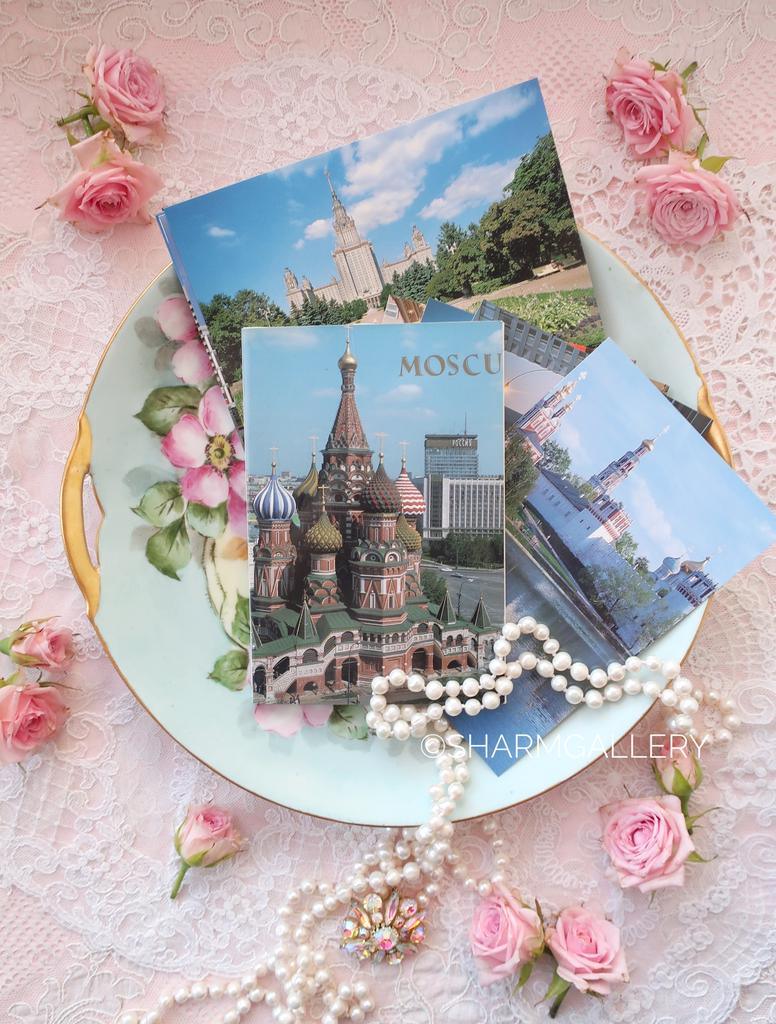 Комплект из 11 открыток «Москва» издательство Международная книга 1990гг.