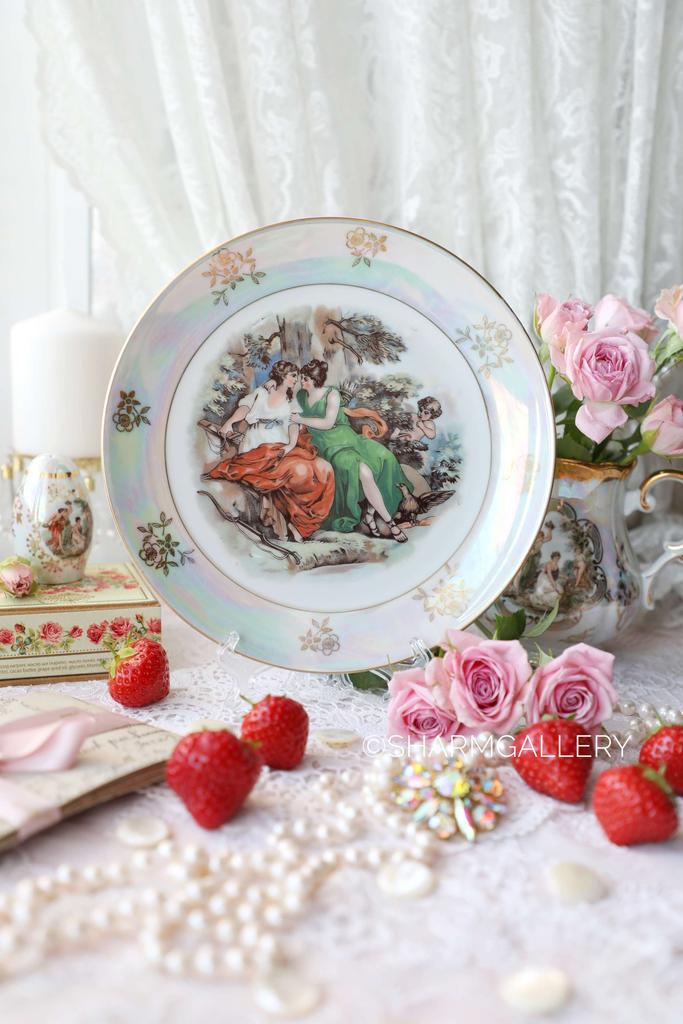 Тарелка "Мадонны" 19см., фарфор Jlmenau, ГДР.