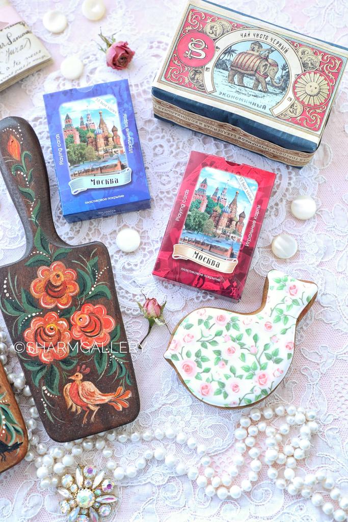 Игральные карты «Москва» карточная колода, 55шт, с видами Москвы, Россия.