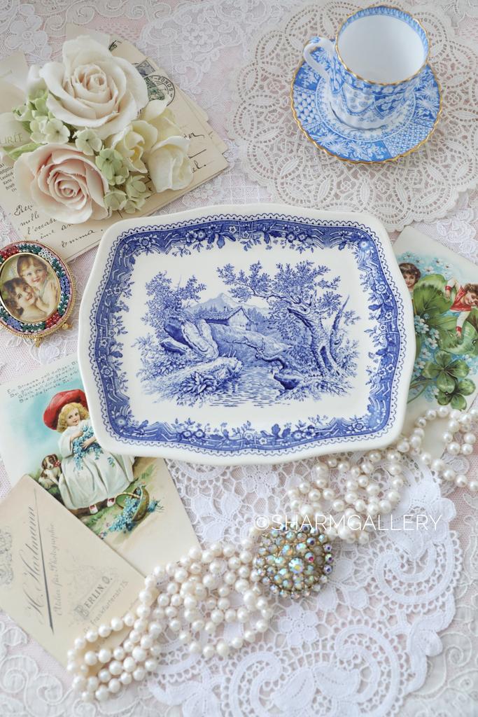 Блюдо - поднос  19,5см Burgenland Blau Бургенланд Villeroy&Boch, Германия.