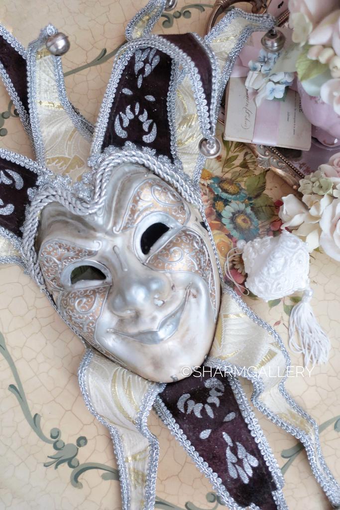 Карнавальная маска интерьерная Италия  + елочная игрушка в подарок