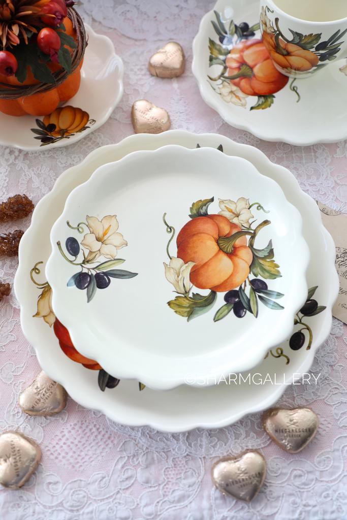 Тарелка закусочная 21см. «Тыква» керамика NUOVA Италия.