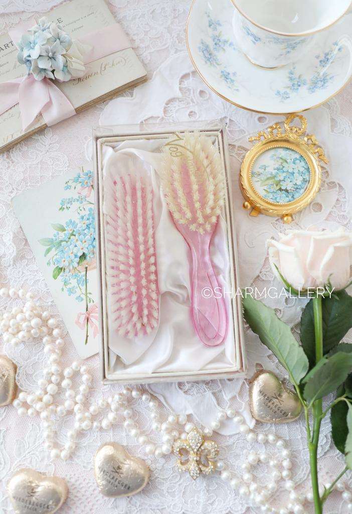 Набор щеток для волос для кукол, в коробке, ГДР.