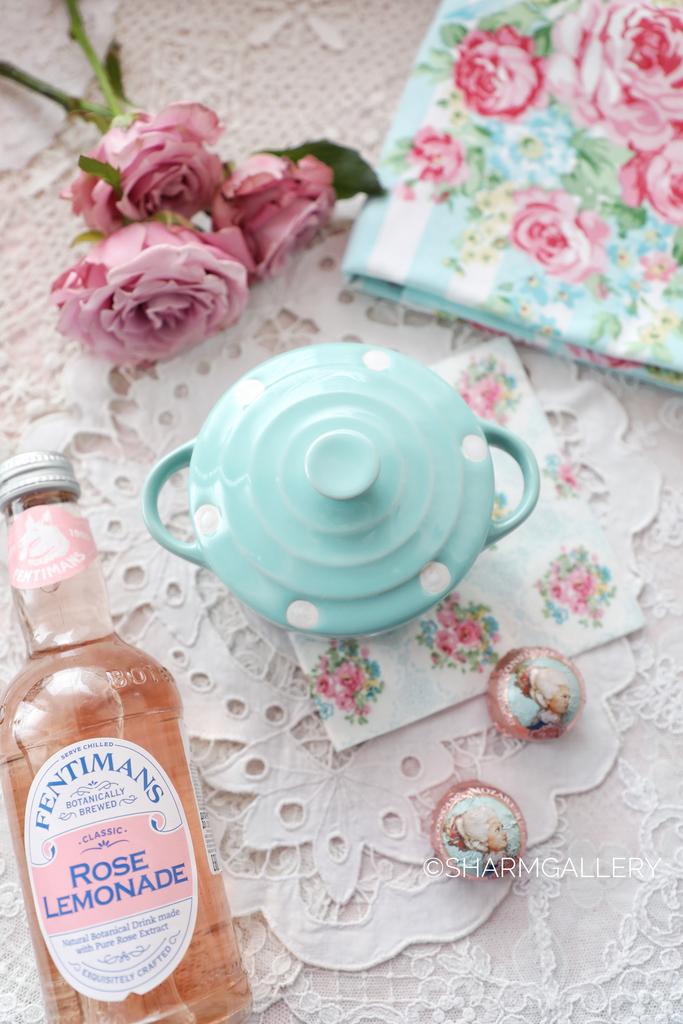 Мини форма для запекания с крышкой «Mint with dots» Дания, "GreenGate" старая коллекция.