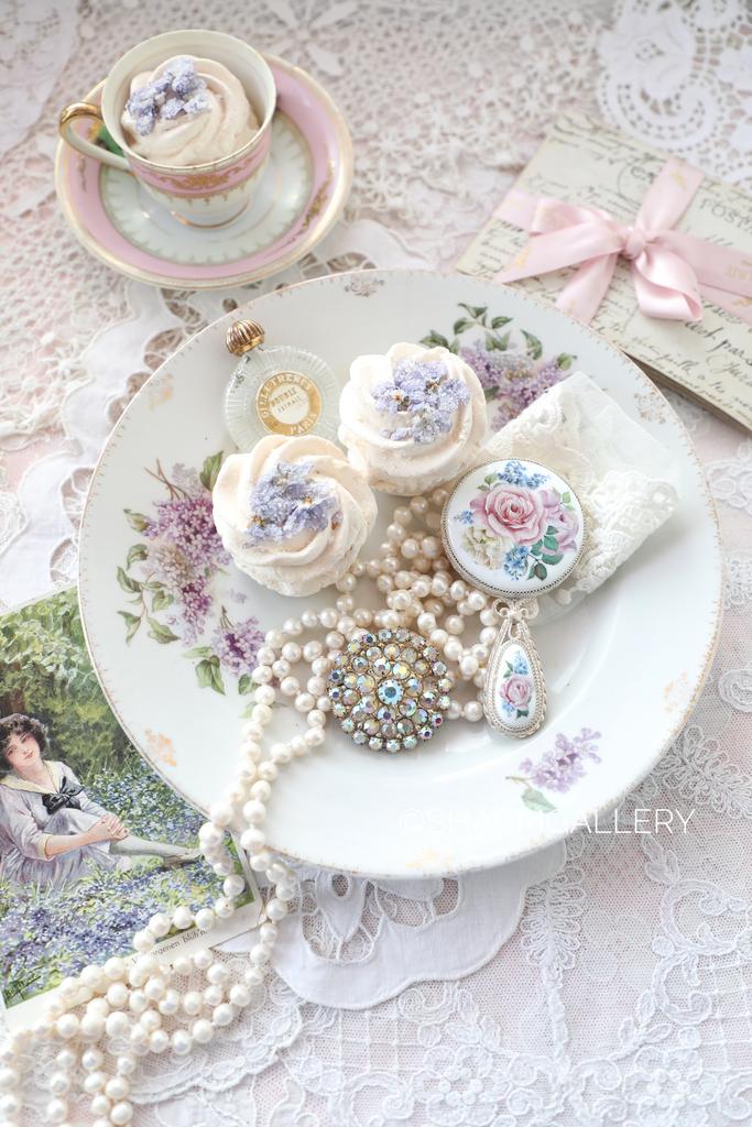 Антикварная тарелка «Сирень» фарфор РТФ НК ГАЗПРАВДА ЛП 1930г. Дефект!