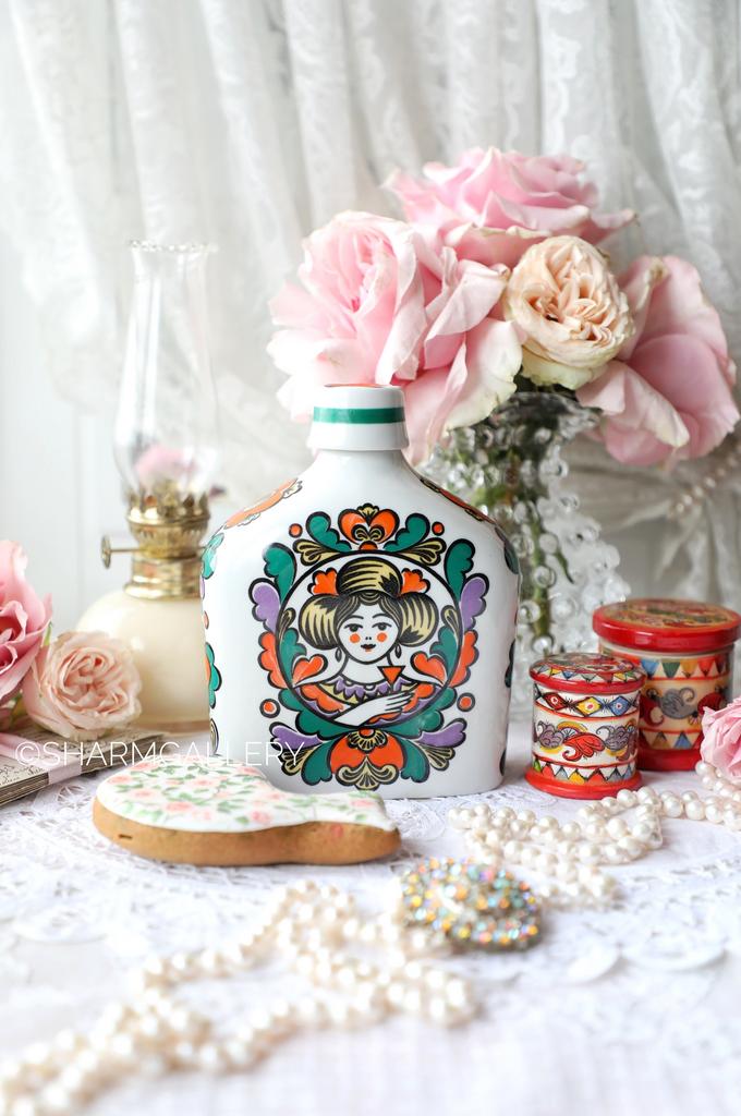 Штоф фарфор роспись, ДФЗ Вербилки, СССР.