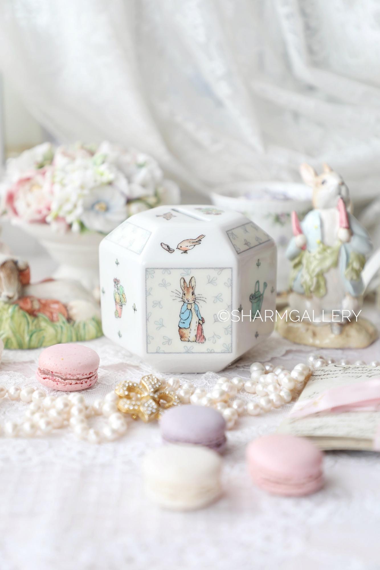 Копилка Кролик Питер Peter Rabbit, Beatrix Potter фарфор Wedgwood, Англия.