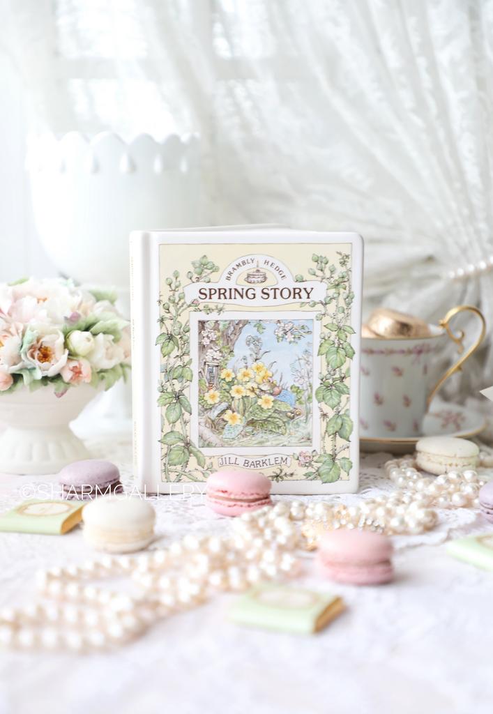 Копилка книга «Весна» Ежевичная Поляна/Brambly Hedge. Фарфор Royal Doulton, Англия 1989г.