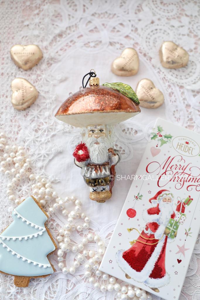 Елочная игрушка «Старичок Боровичок» Стекло, роспись, Irena-Co (Ирэна)