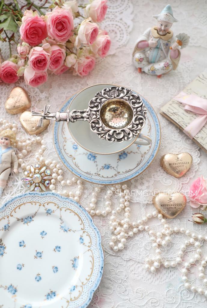 Старинное чайное ситечко «Мельница» серебро 800проба, вес 59гр., Голландия